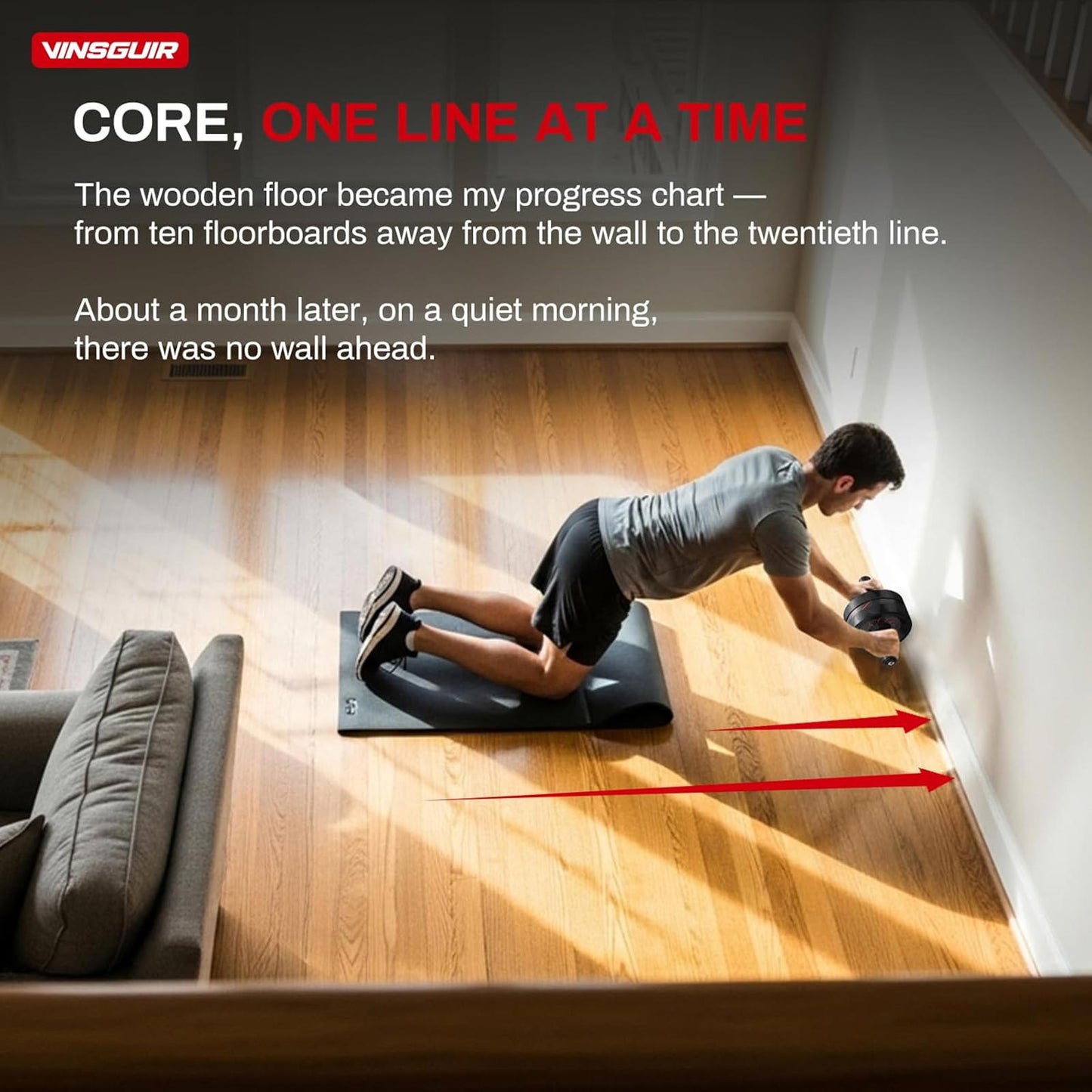 Ab Roller Wheel, Abs & Core Workout Equipment for Home Gym with Knee Pad Accesso