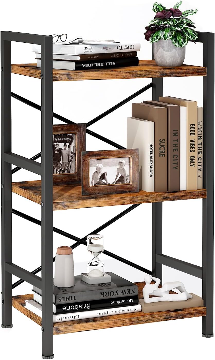 3 Tier Bookcase for Living Room, Office or Bedroom