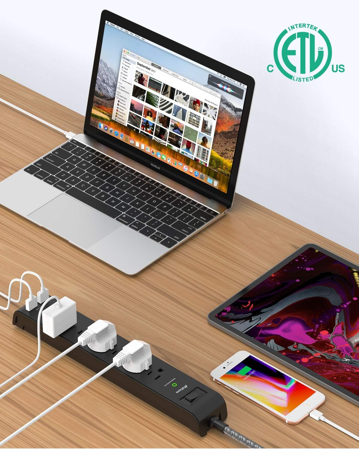 Two Power Strip Outlets
