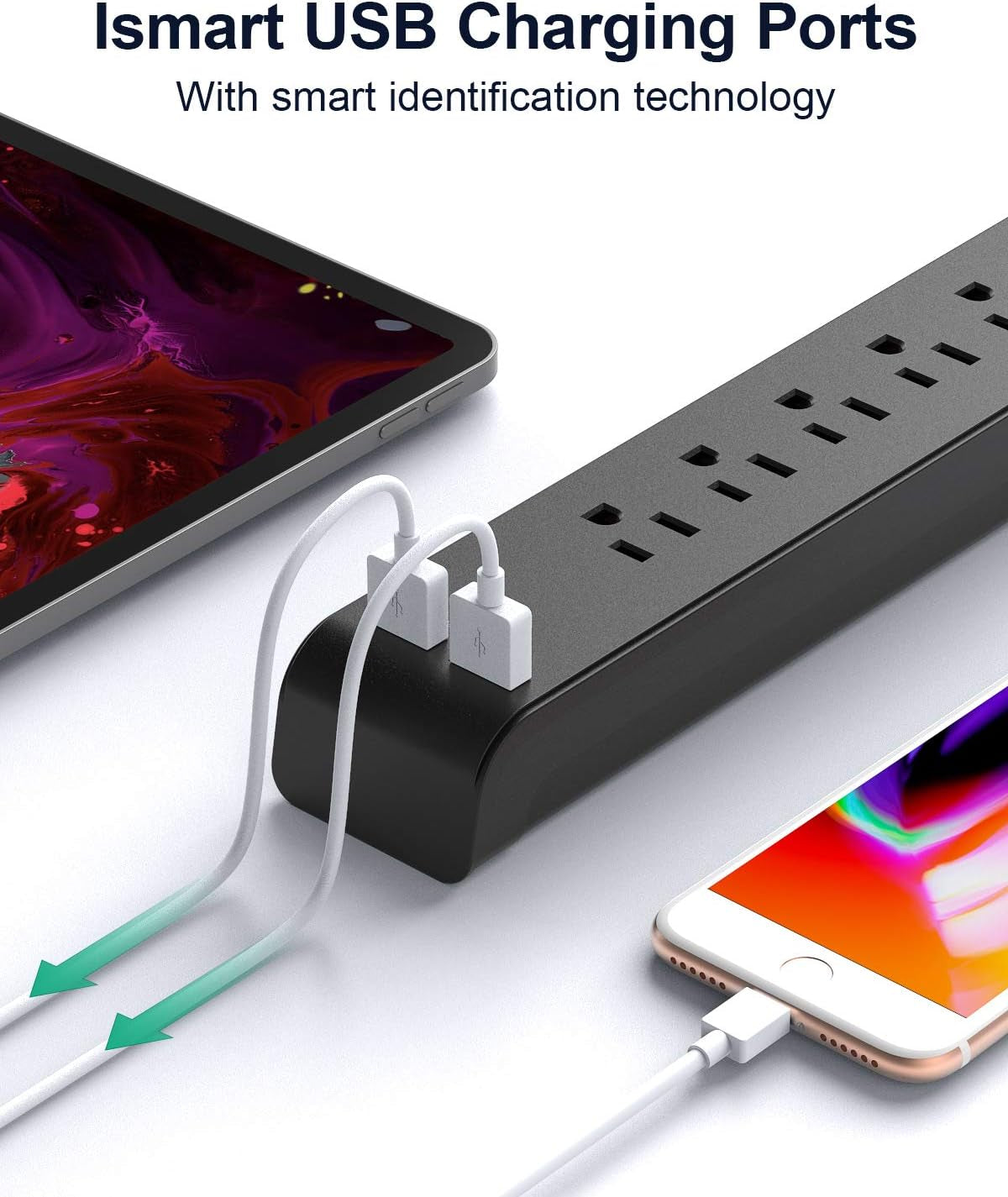 Two Power Strip Outlets