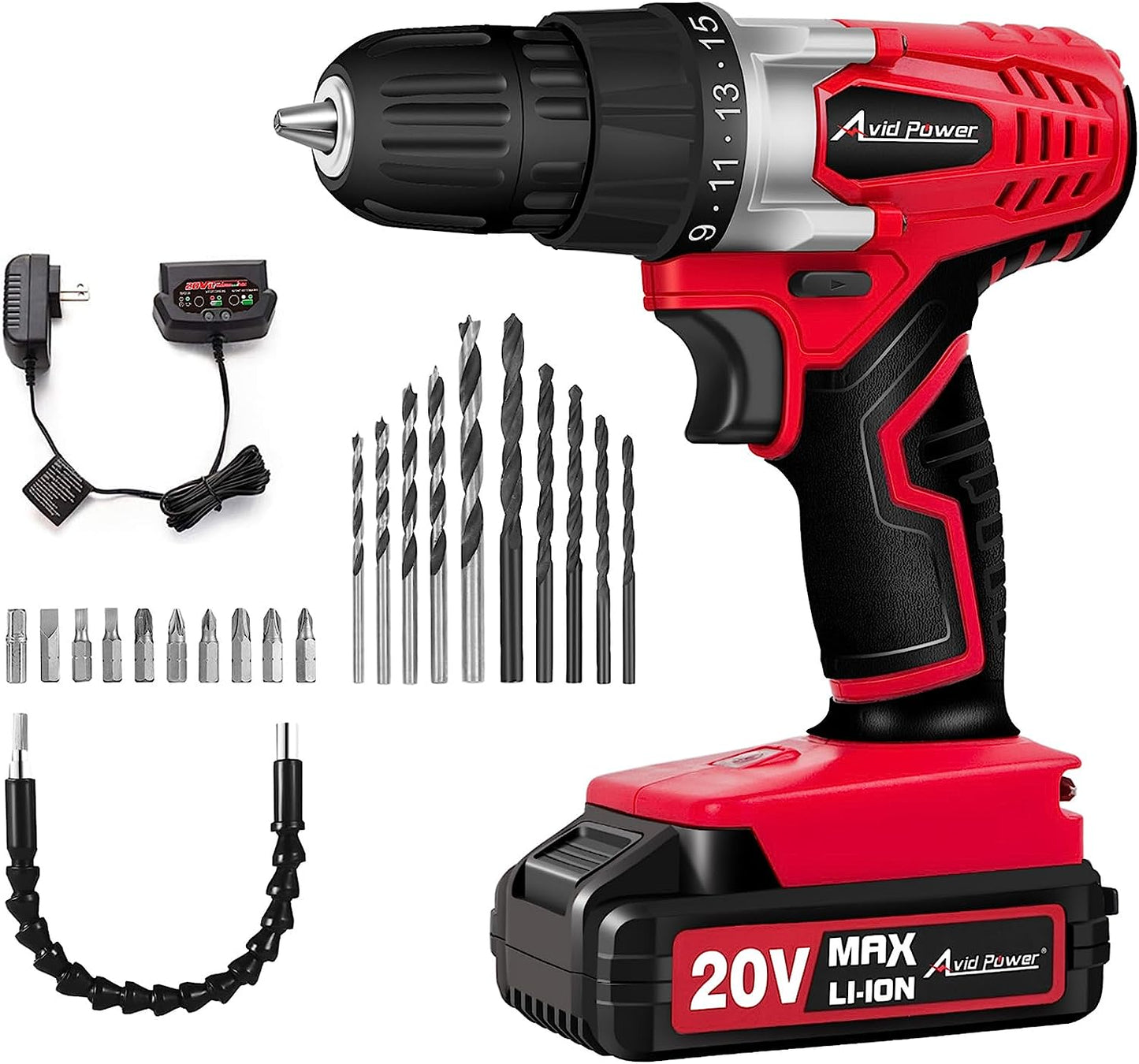 Cordless Drill Set (Red)