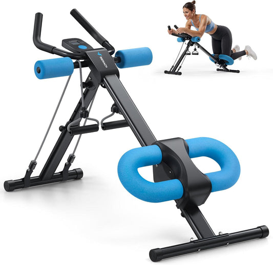 Adjustable Ab Machine Trainer Foldable Ab Workout Equipment for Home Gym Abs