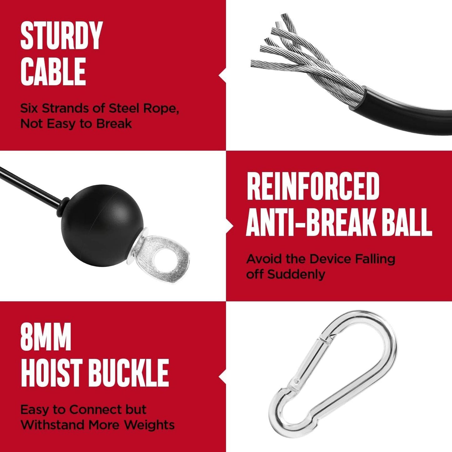 Cable Pulley System Gym LAT Pulldown Biceps Curl Home Strength Trainer