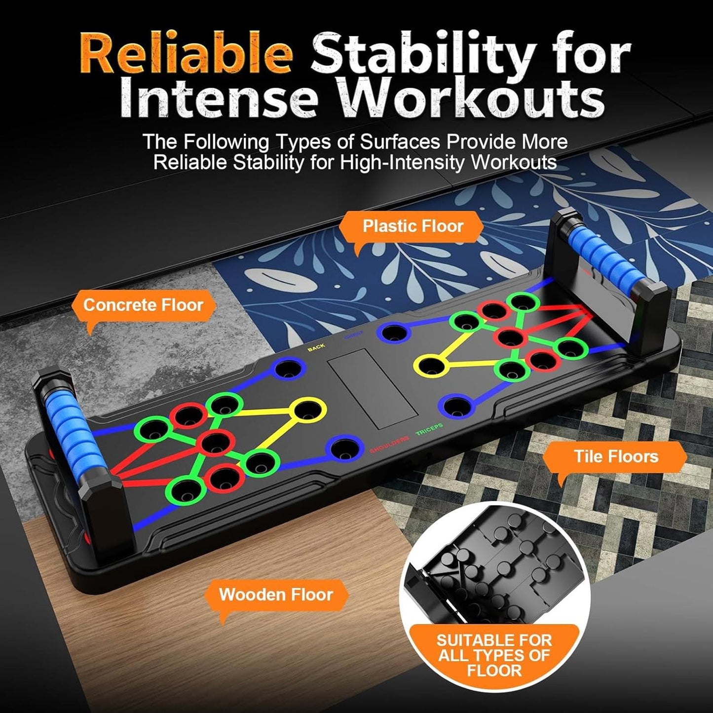 36-in-1 Foldable Push-Up Board Home Gym Portable Strength Training