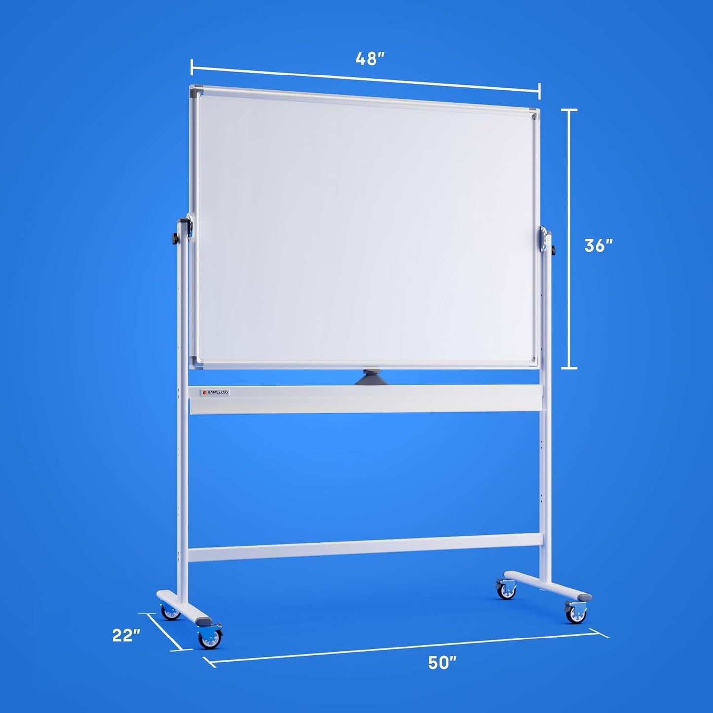 Rolling Dry Erase Board (48 X 36 Inches)
