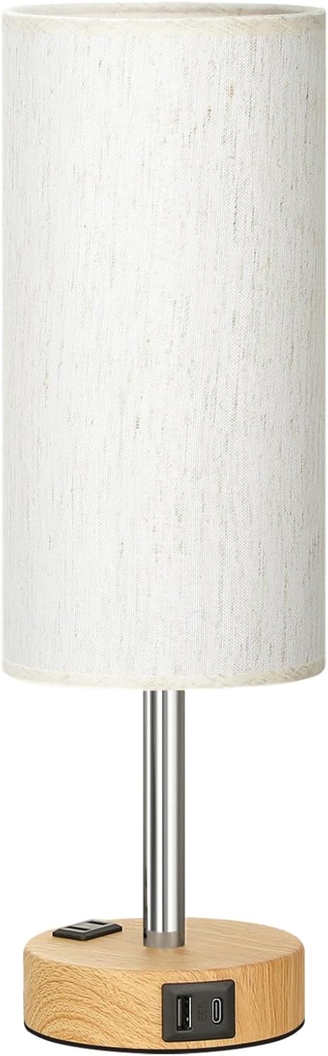 Lamp for Bedroom or Living Room Desk (LED Bulb Included)