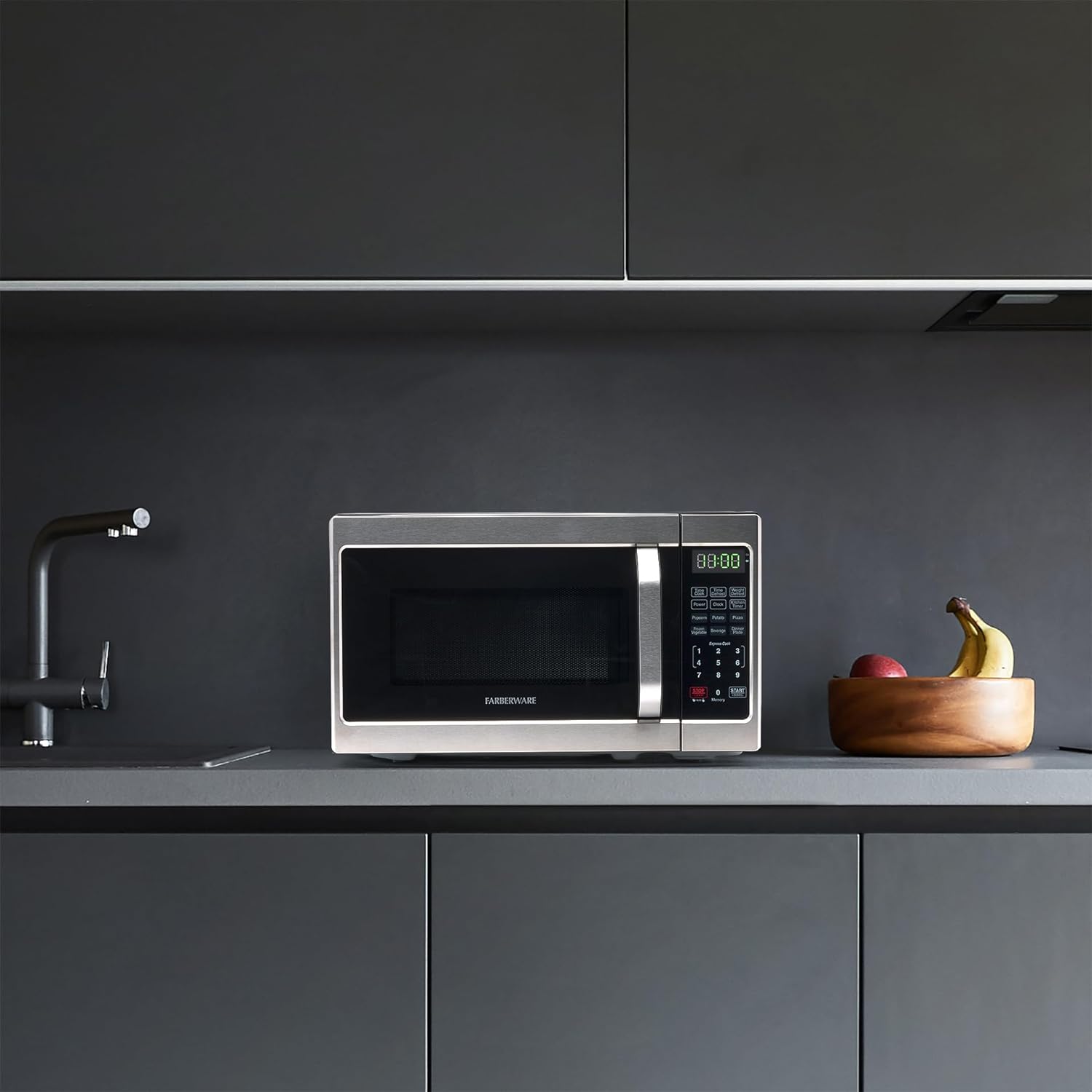 Stainless Steel Countertop Microwave Oven