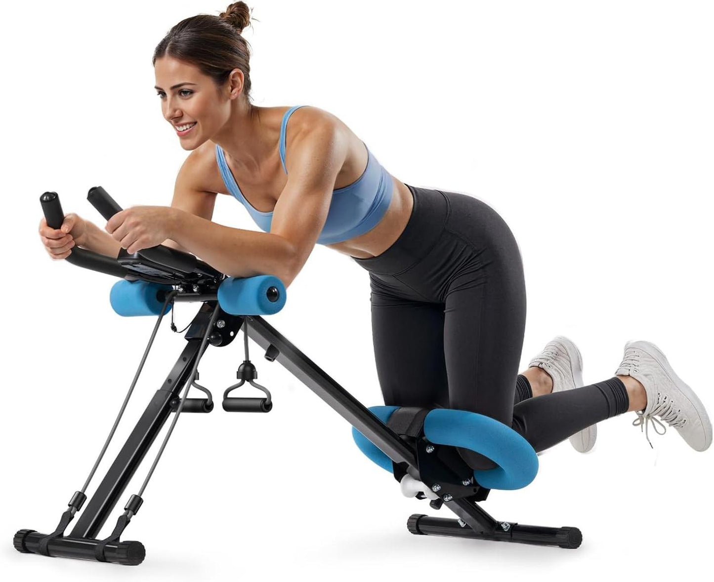 Adjustable Ab Machine Trainer Foldable Ab Workout Equipment for Home Gym Abs