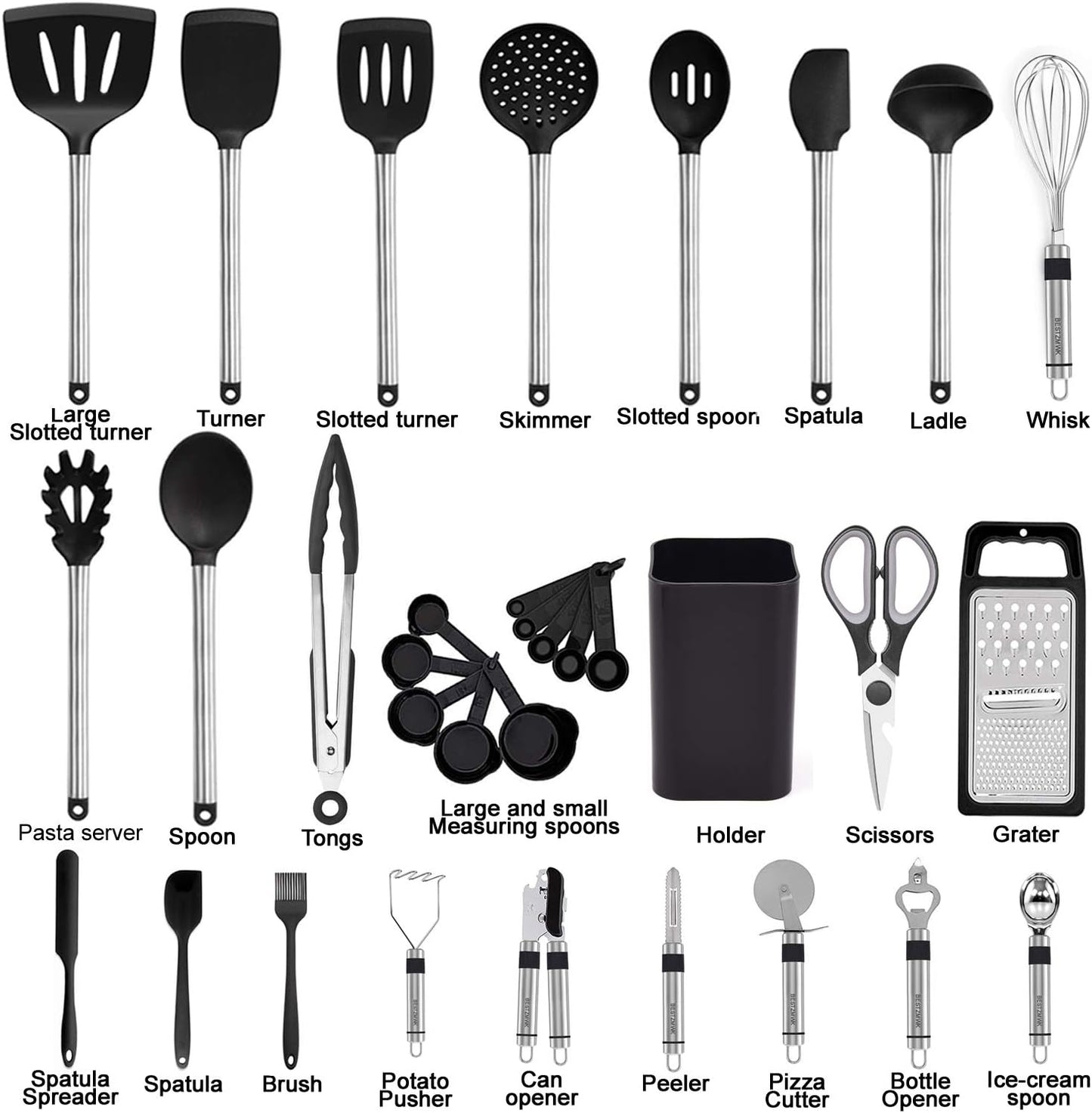 Cooking Utensil Set for Kitchens