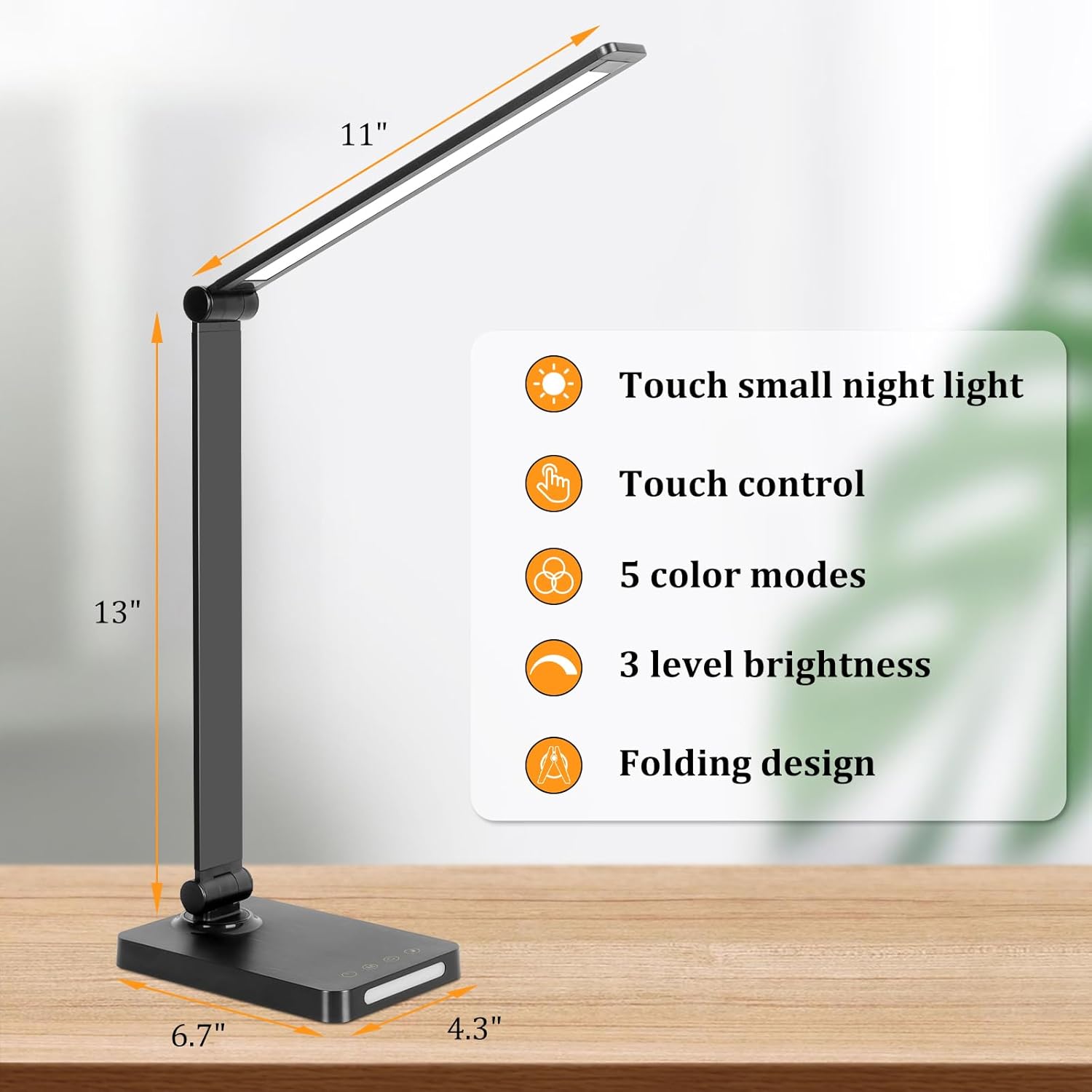 Desk Lamp with USB Ports