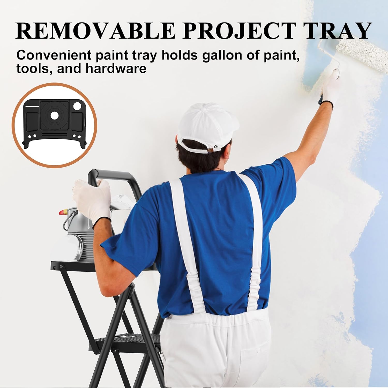 4 Step Ladder (Black)