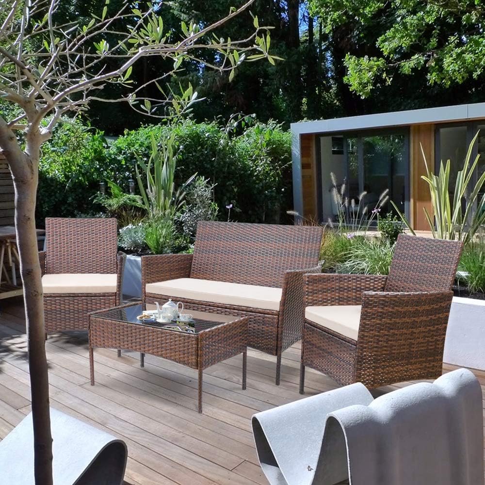 4 Piece Outdoor Furniture Set
