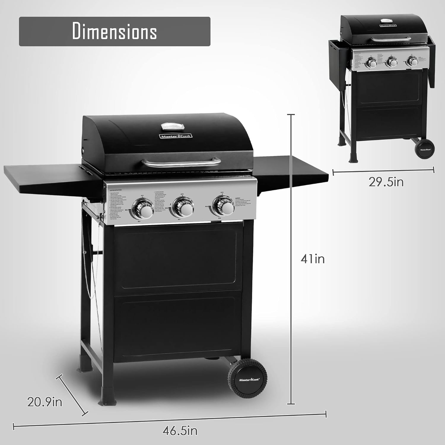 Propane Gas Grill - Stainless Steel