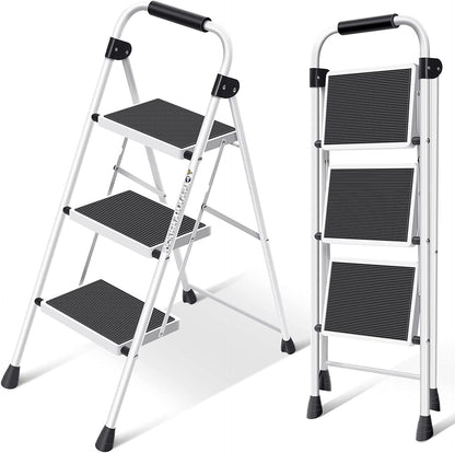 3 Step Ladder (White)