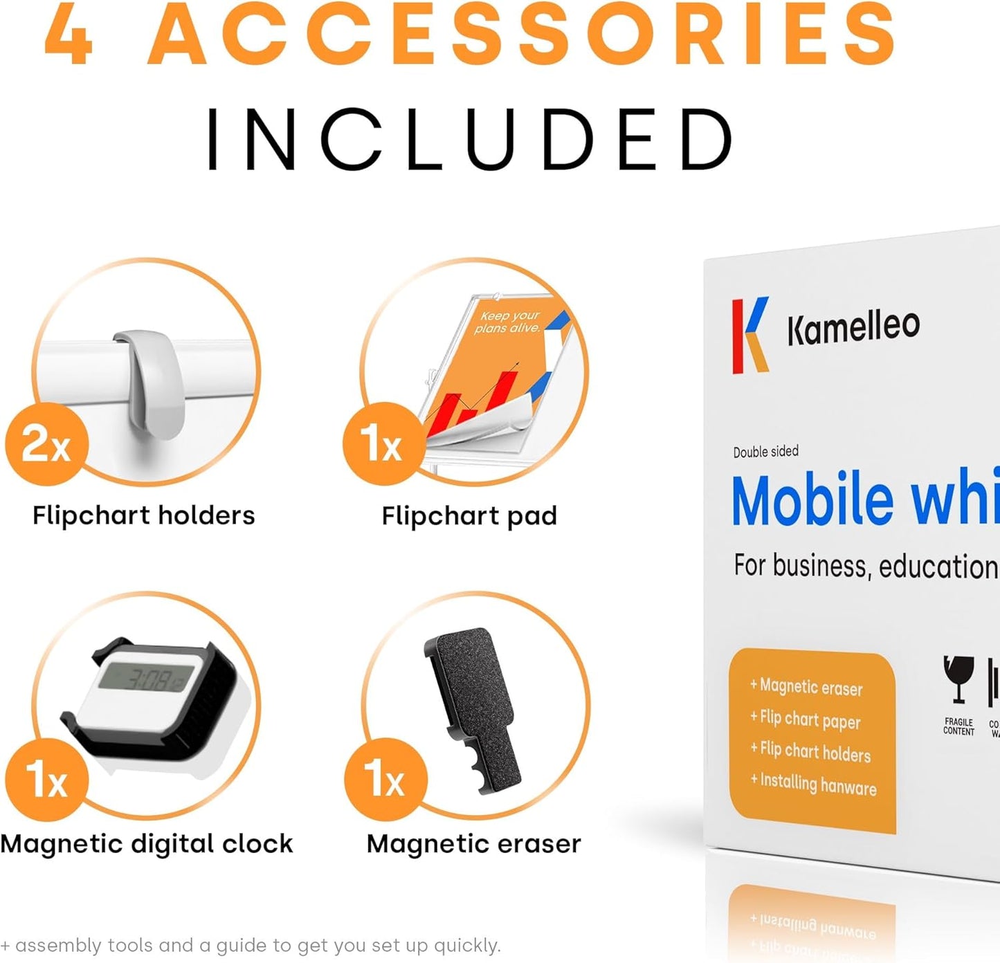 Rolling Dry Erase Board (48 X 36 Inches)