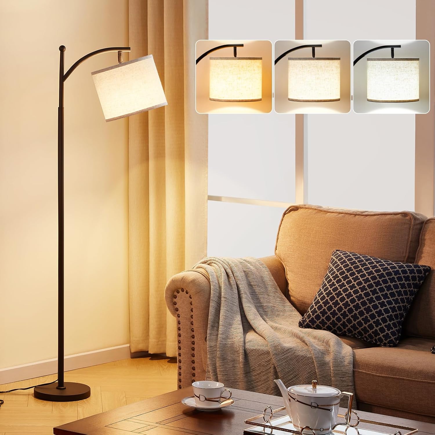 Floor Lamp for Bedroom, Living Room or Office