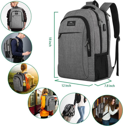 Adult Backpack Charging Port (Grey)