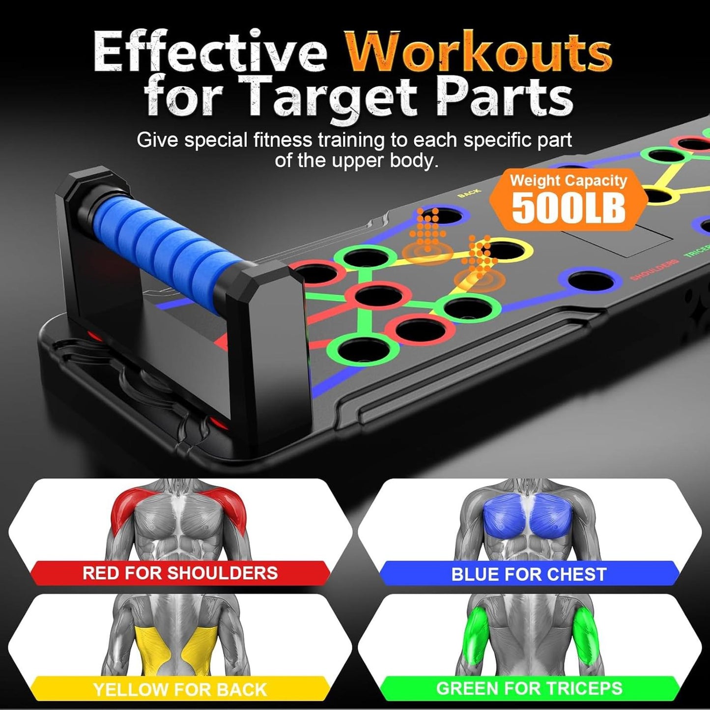 36-in-1 Foldable Push-Up Board Home Gym Portable Strength Training