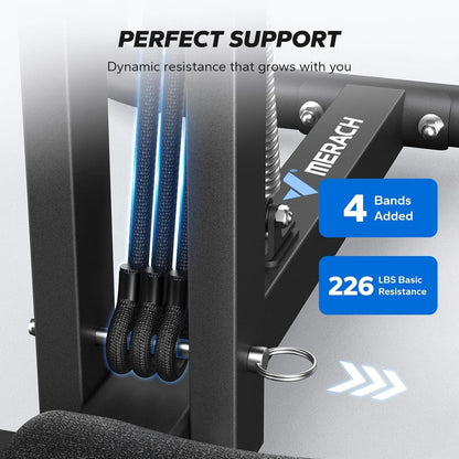 Deep Squat Machine for Women Adjustable Glutes Core Leg Home Gym