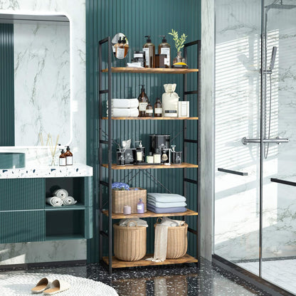 5 Tier Bookshelf for Bedroom, Office or Living Room