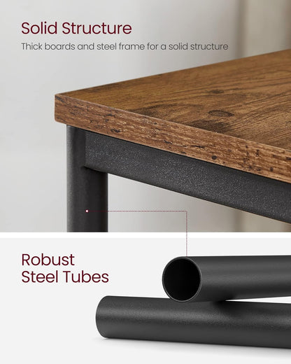 Set of 2 Side Tables for Living Room, Bedroom or Office