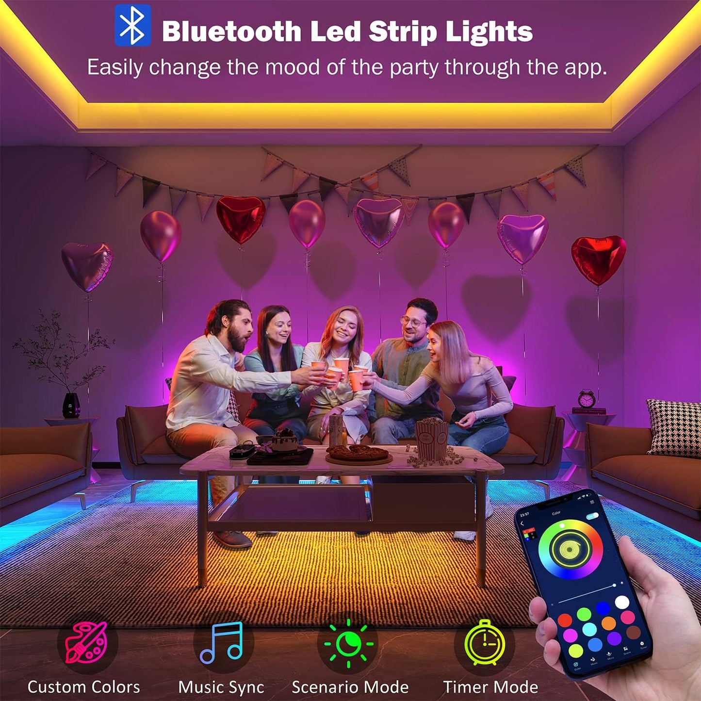Led Lights for Bedroom or Party (100 Feet)