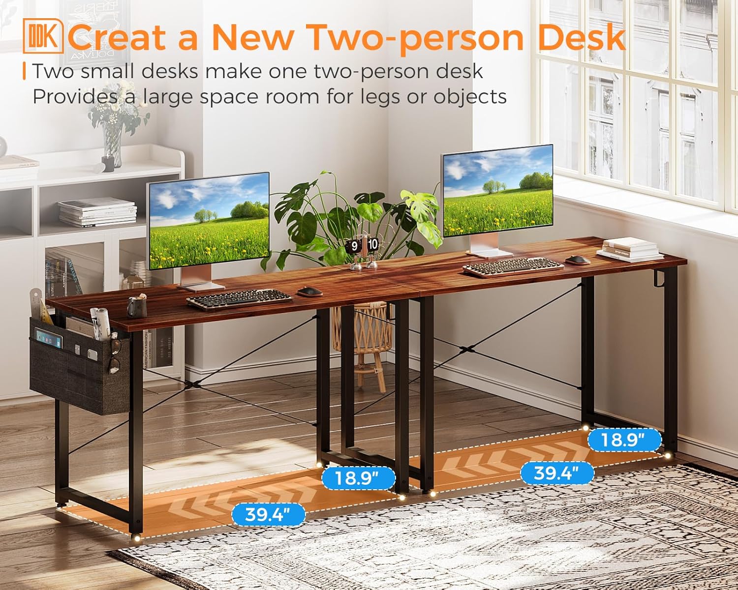 40 Inch Computer Desk for Home Office 