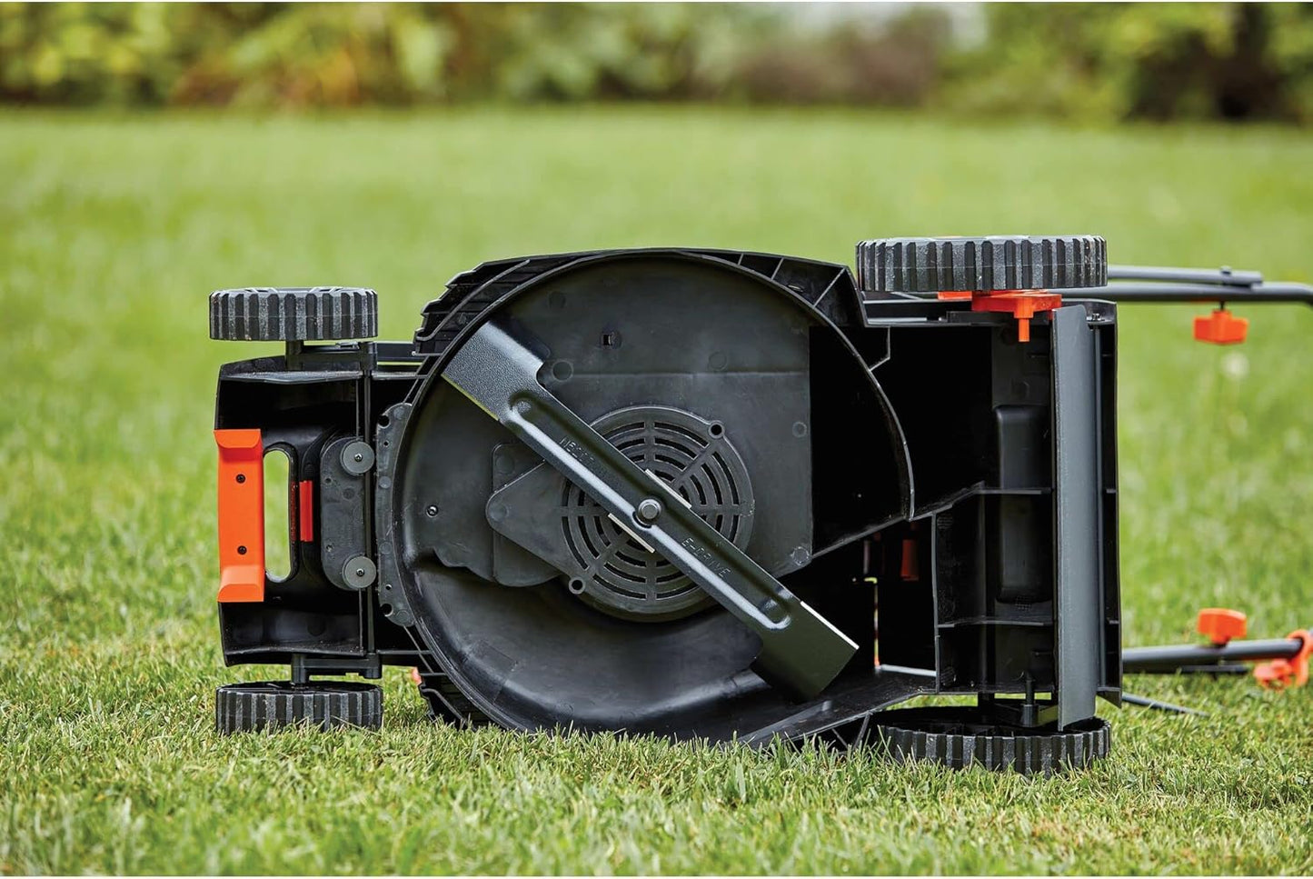 Electric Lawn Mower with Bike Handle