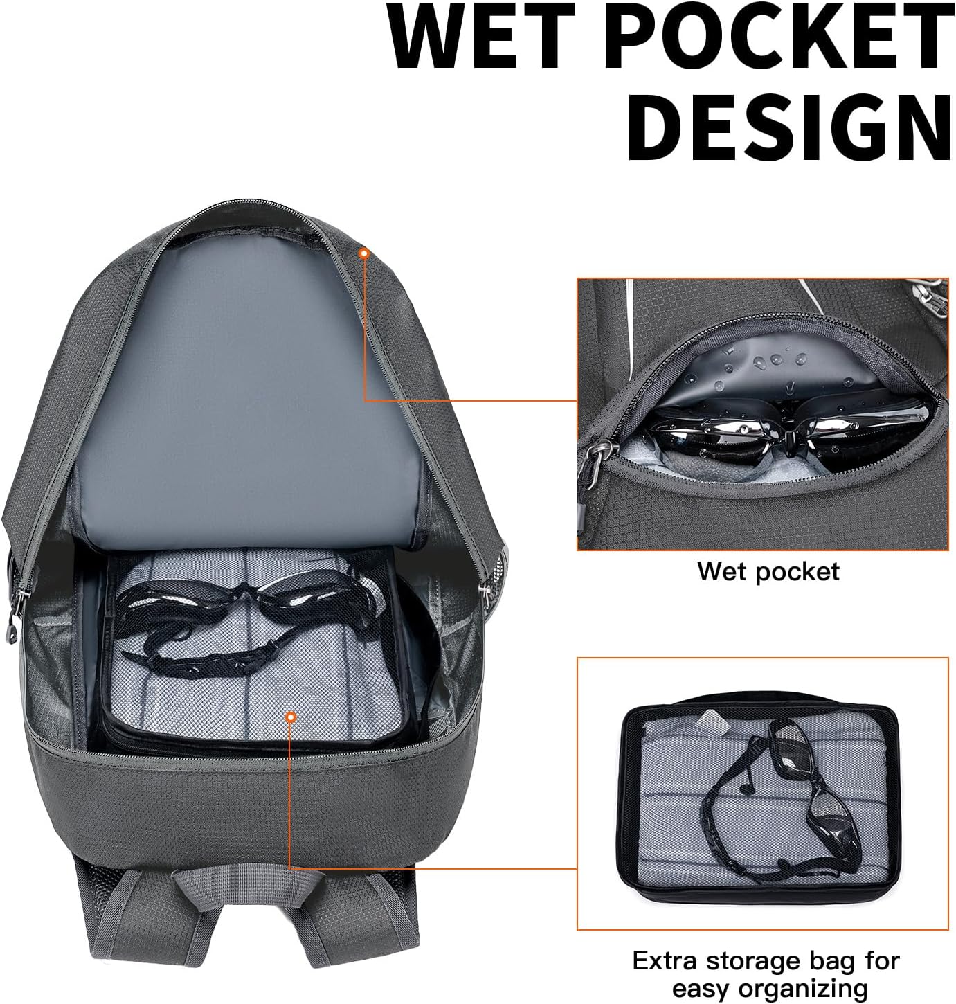 Adult Hiking Backpack (Grey)