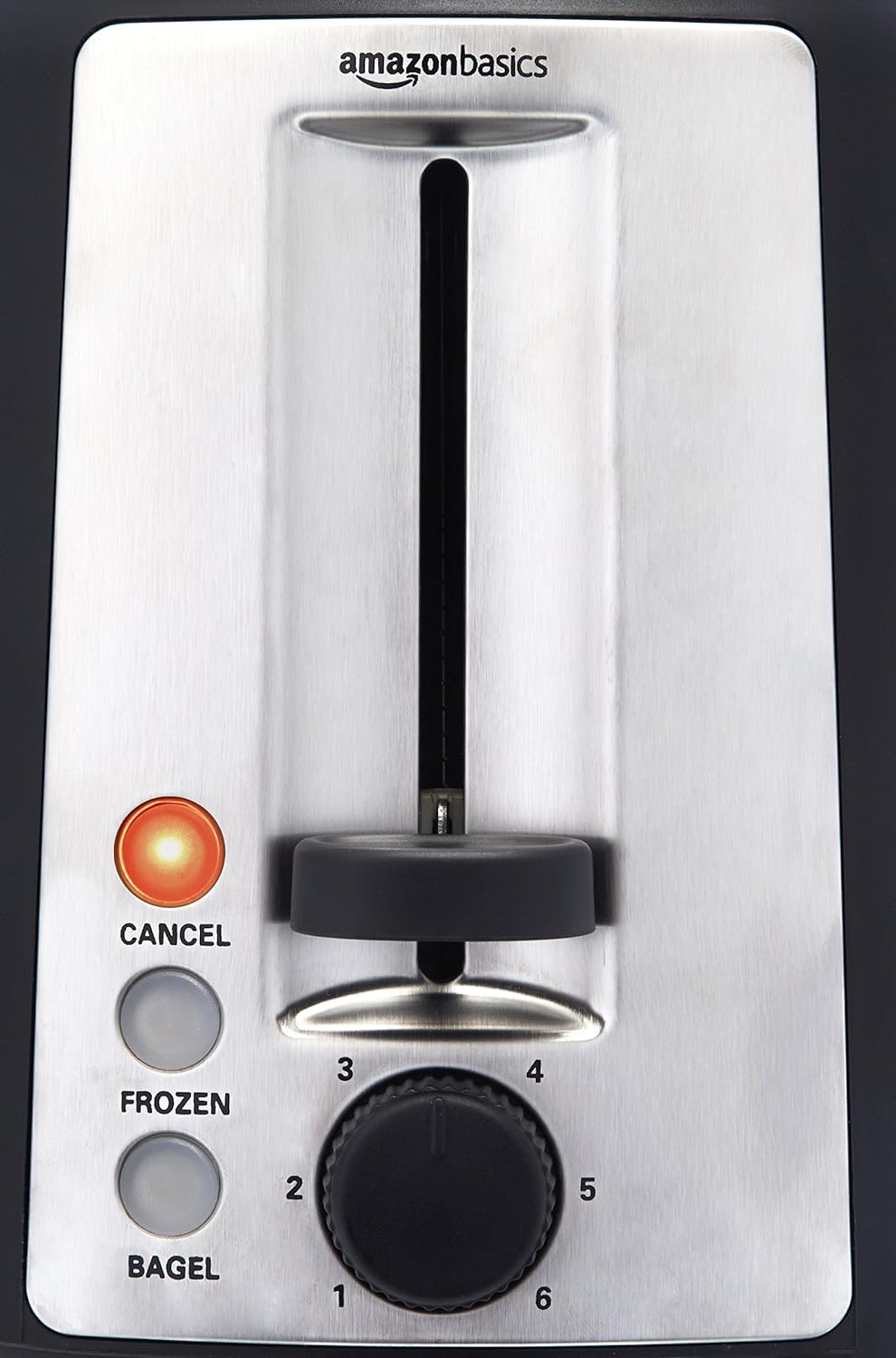 2 Slice Toaster For Bread & Bagels (Black & Silver)