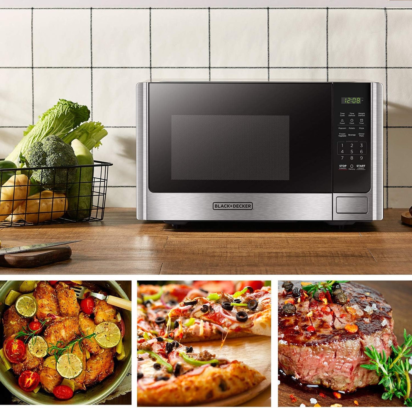 Stainless Steel Microwave Oven