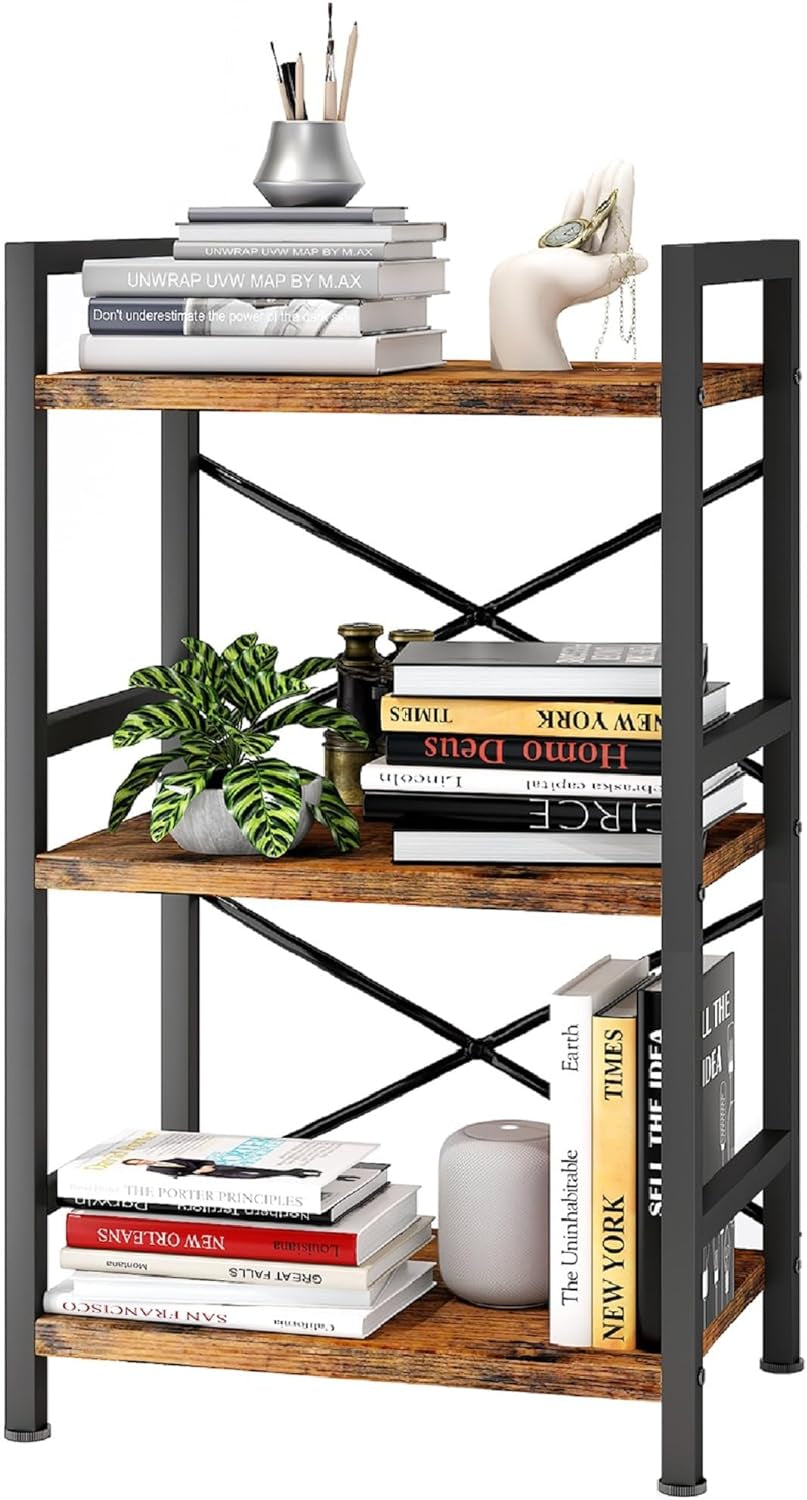 3 Tier Bookcase for Living Room, Office or Bedroom