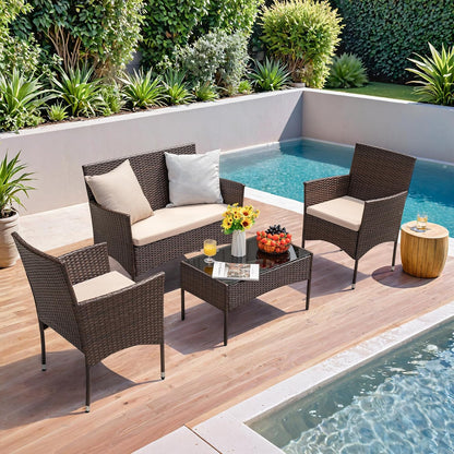 4 Piece Outdoor Furniture Set