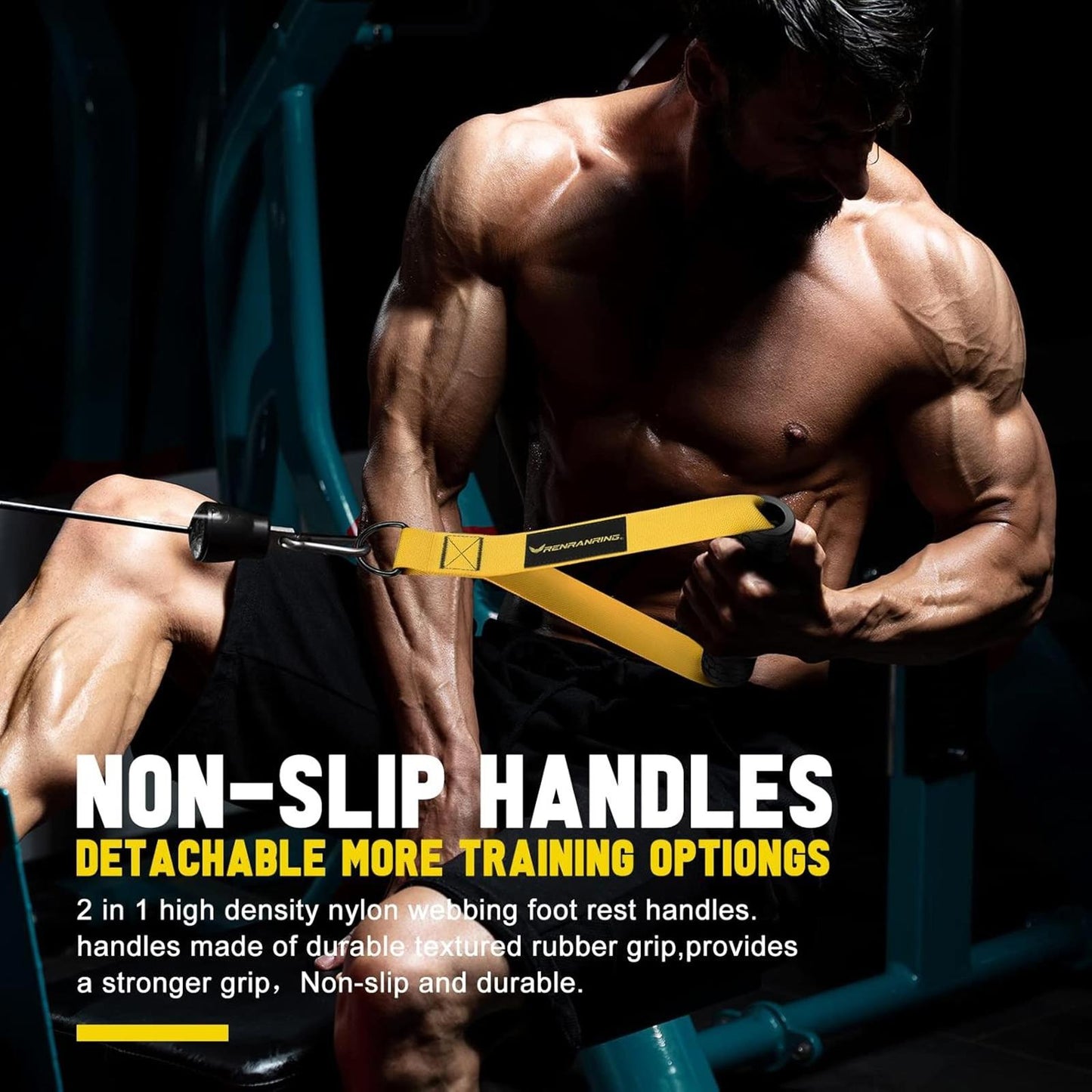 Cable Pulley System Gym LAT Pulldown Triceps Biceps Home Workout Attachments