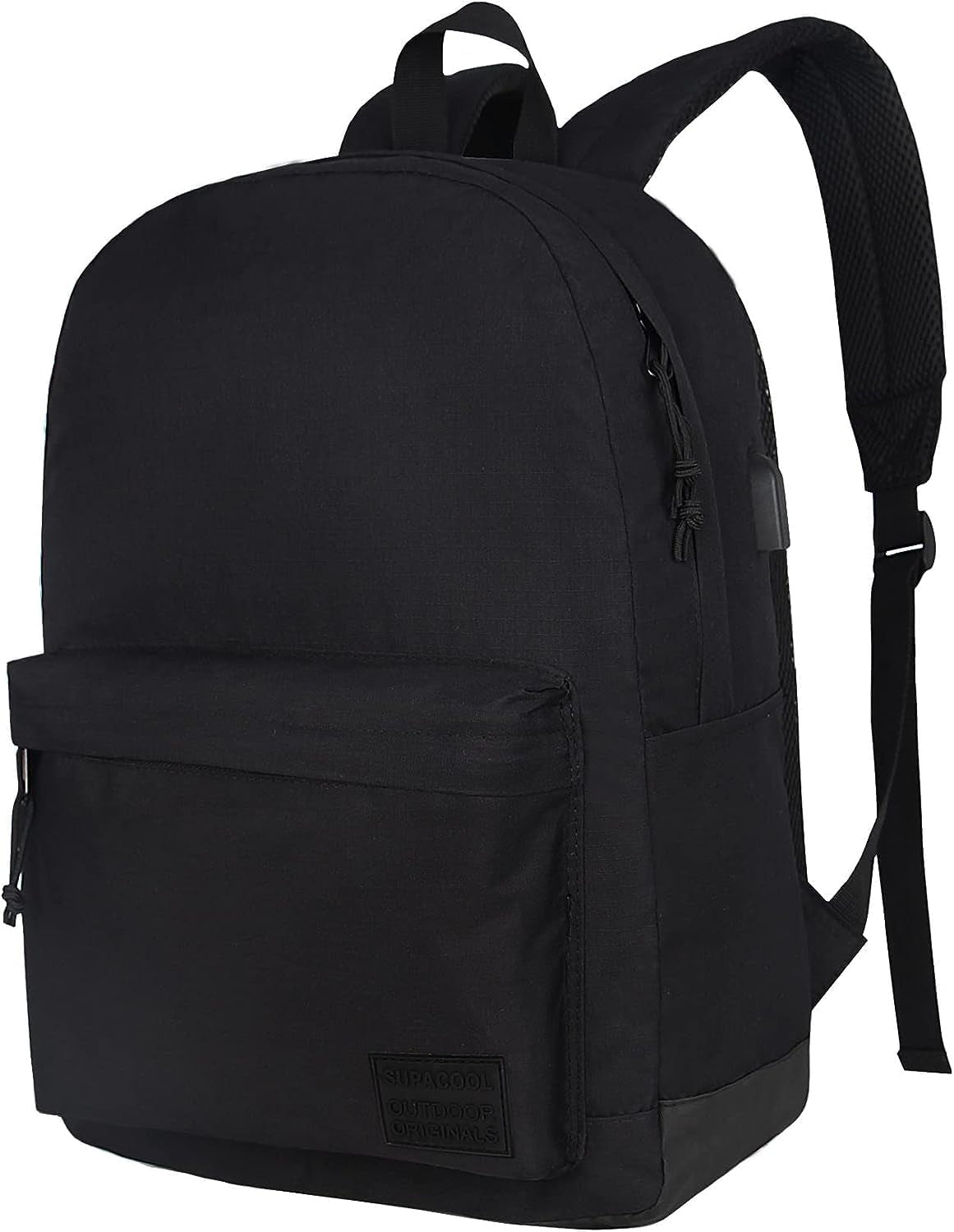 Adult Backpack with Charging Port (Black)
